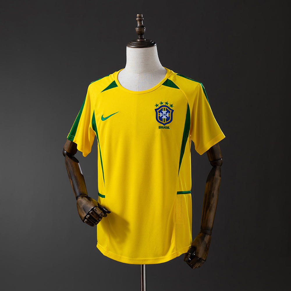 Camiseta Brasil 2002 Primera Equipación Retro