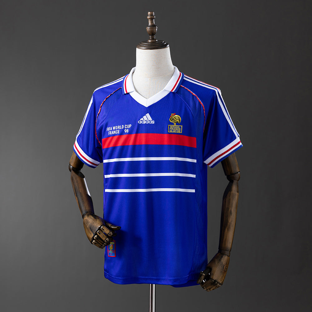 Camiseta Francia 1998 Primera Equipación Retro
