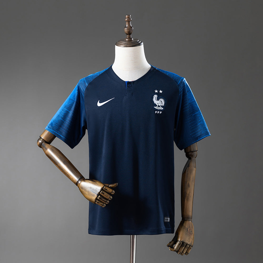Camiseta Francia 2018 Primera Equipación Retro