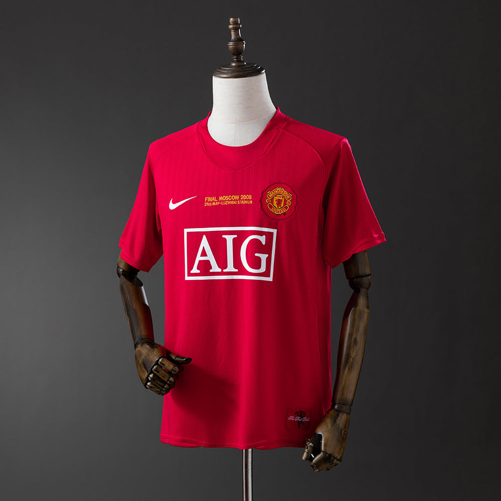 Camiseta Manchester United 2007/08 Primera Equipación Retro
